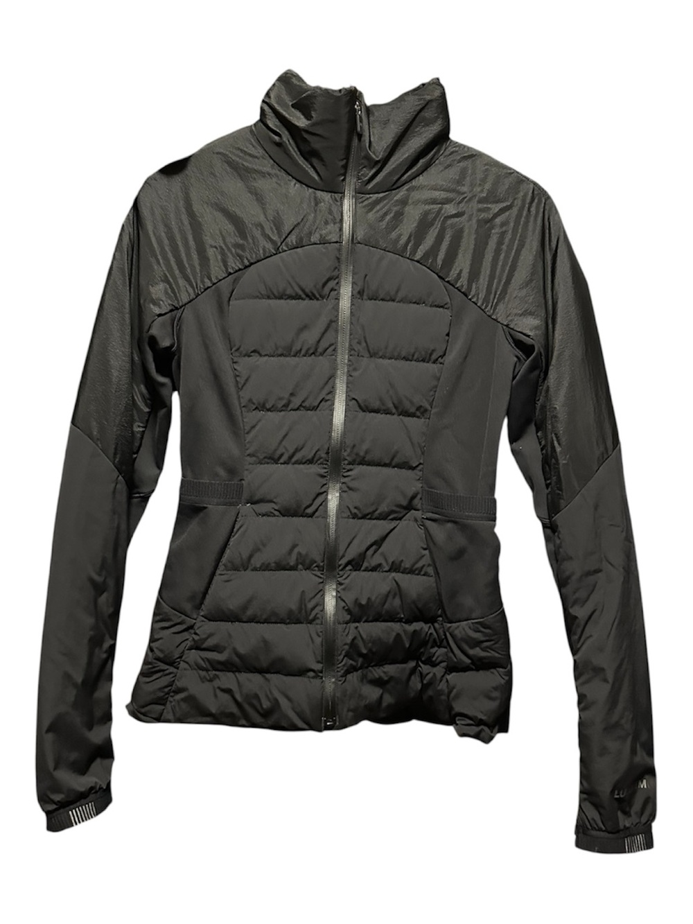 lululemon Black Quilted Hybrid Full‑Zip Jacket
